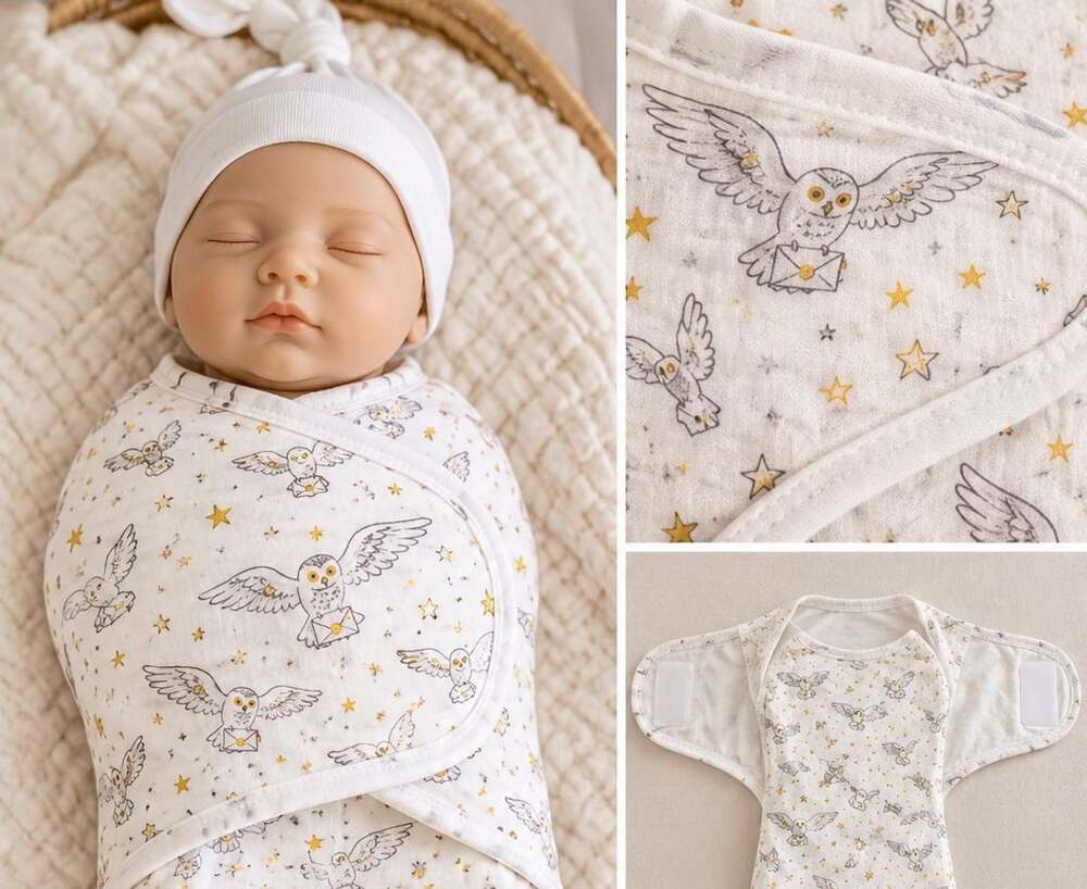 Aden + Anais Essentials Harry Potter Easy Wrap Swaddle Size 0-3M